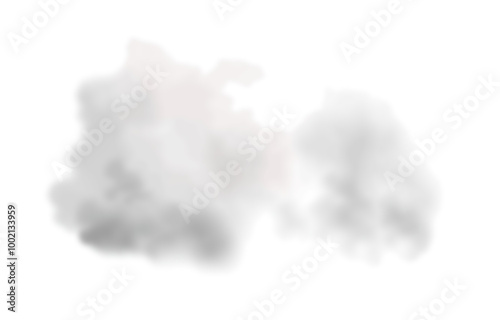 シンプルな雲のアイコンイラスト