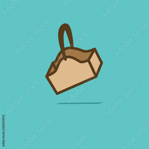 simple vector picnic basket with background