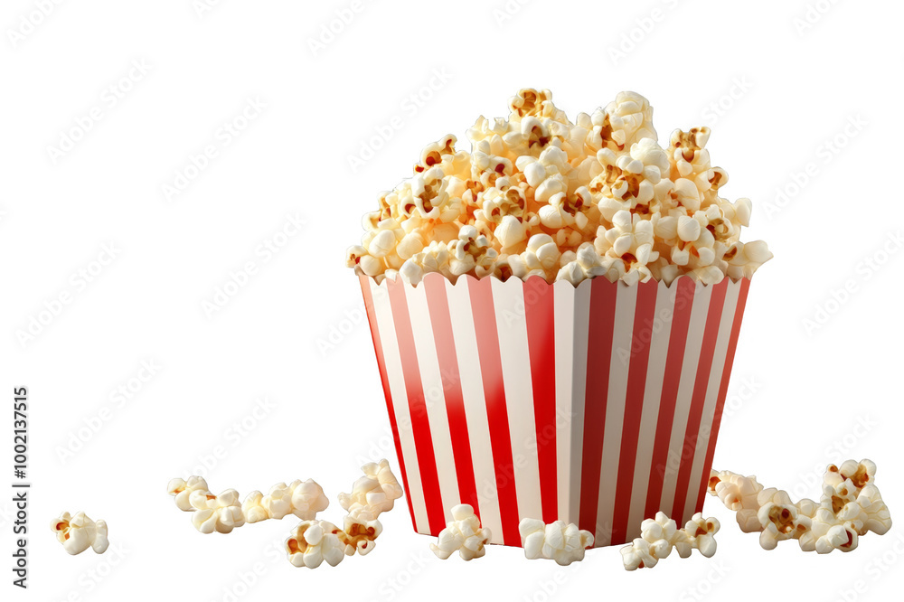Full pack of popcorn on transparent background Full pack of popcorn on transparent background