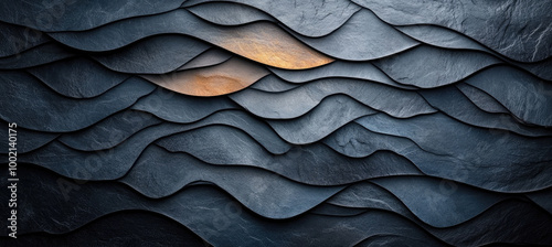 Wavy texture of wall. Created with Ai