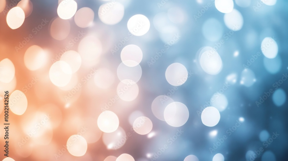 Abstract bokeh lights in blue and orange Abstract bokeh lights in blue and orange