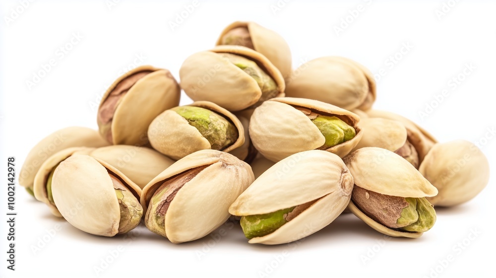 Freshly shelled pistachios arranged in a pile ready for snacking and culinary use in various recipes Freshly shelled pistachios arranged in a pile ready for snacking and culinary use in various recipes