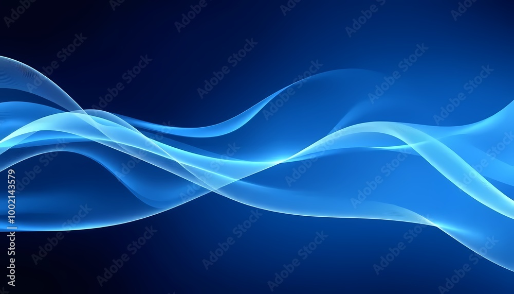 Naklejka premium abstract blue wave background
