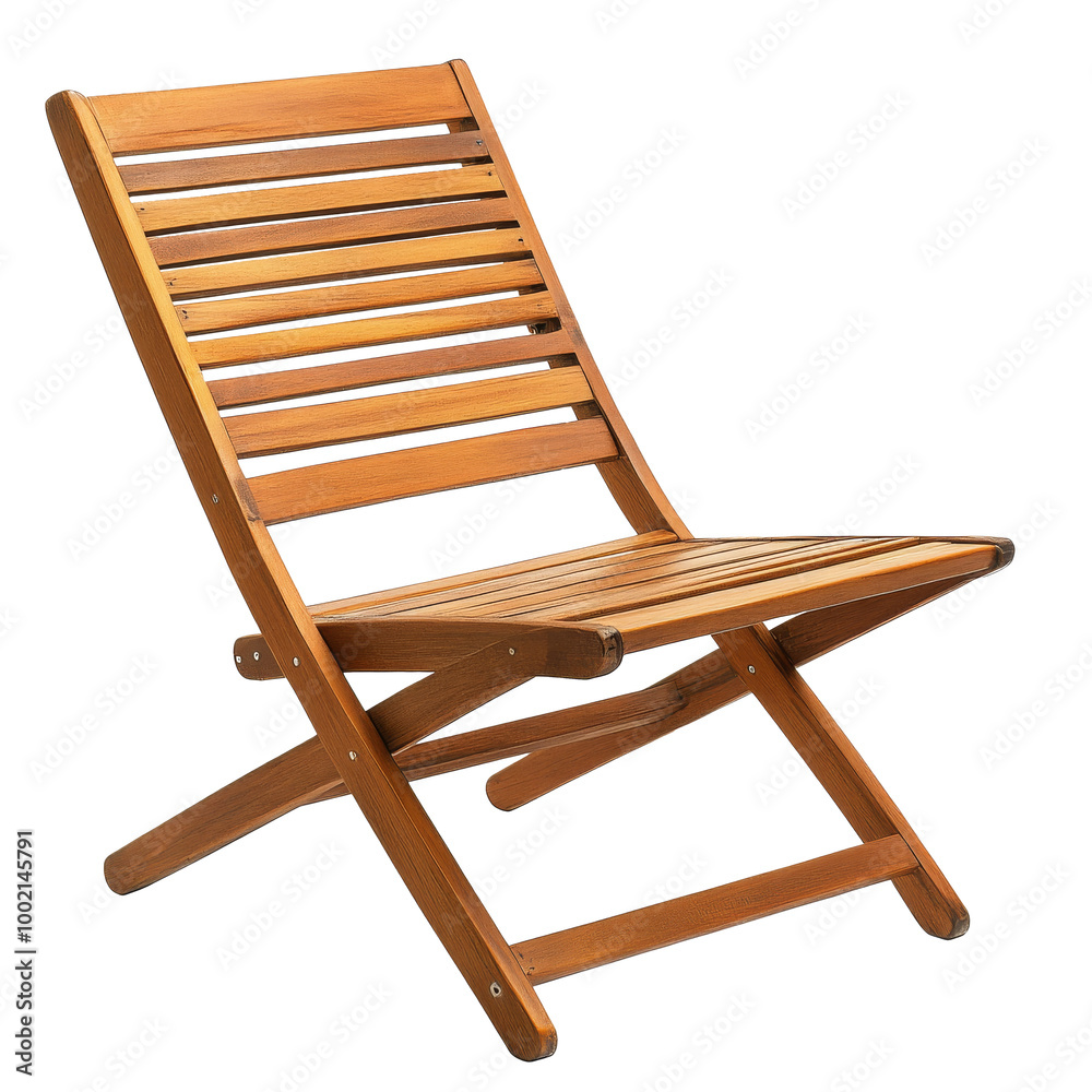Outdoor wooden folding chair