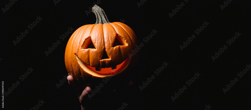 Close-up of a Smiling Jack-o'-Lantern Close-up of a Smiling Jack-o'-Lantern