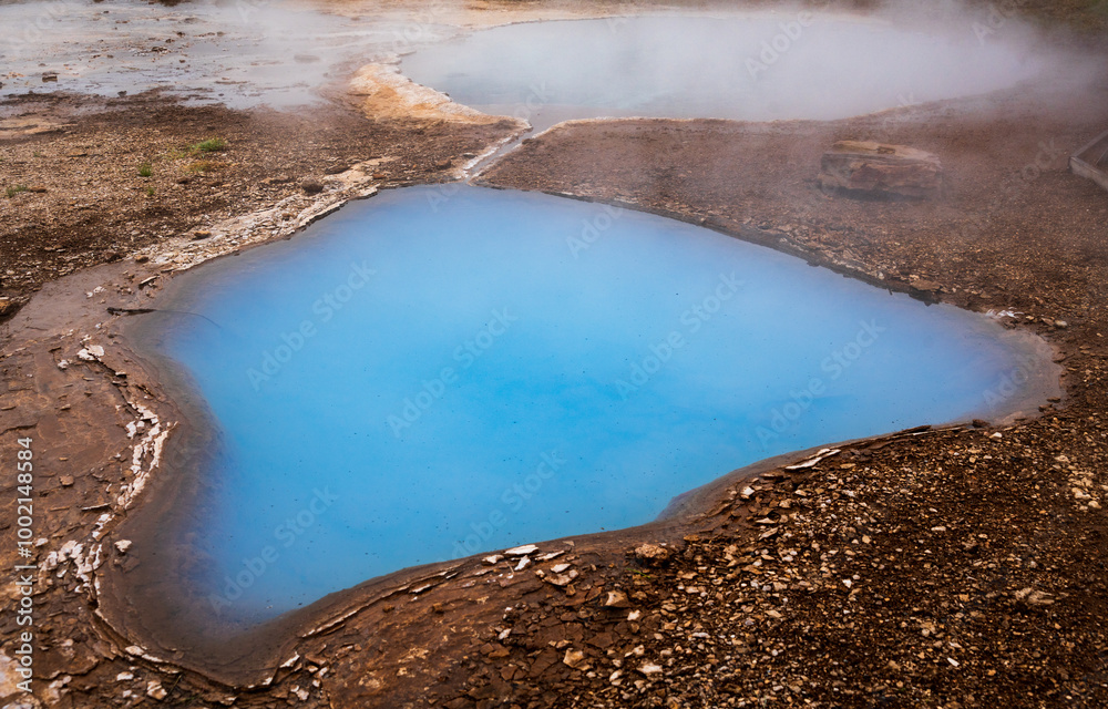 Geysir Hot Springs in Haukadalsvegur, Iceland Geysir Hot Springs in Haukadalsvegur, Iceland