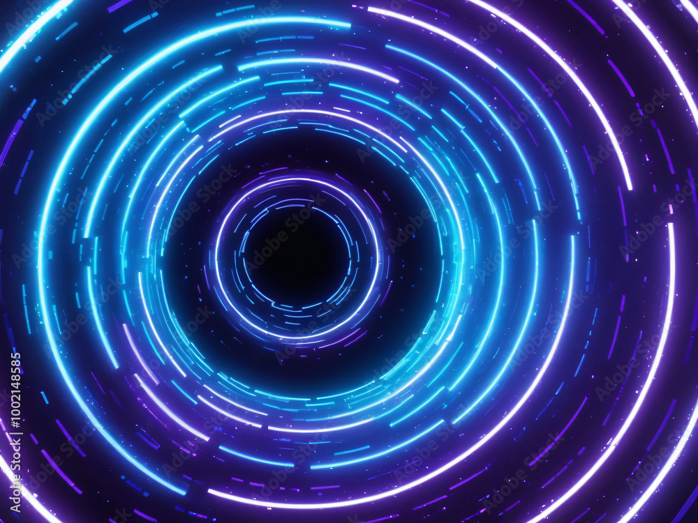 Obraz premium Dynamic Digital Vortex