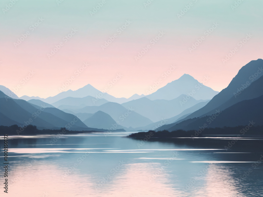 A serene minimalistic background