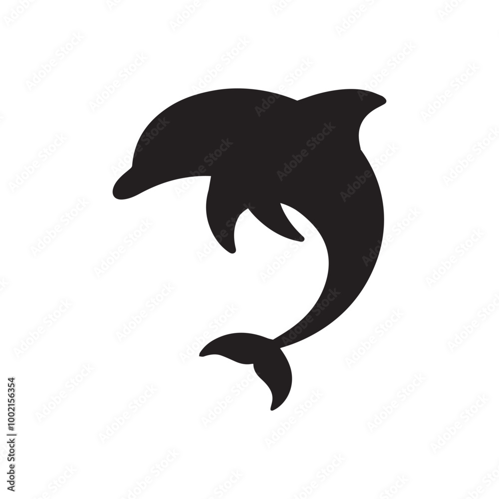 Obraz premium Beach Flamingo Silhouette Vector Illustration - Beach Clipart Design 
