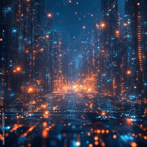 A digital city image 