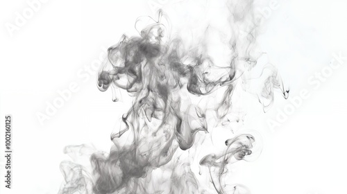a black and white photo of a smoke