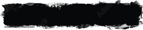 Brush paint .Grunge Paint Roller . Vector brush Stroke . Distressed banner . Black stripe with rough edges. paintbrush design element . Gradient brush . Bulge line . Distress textured stroke