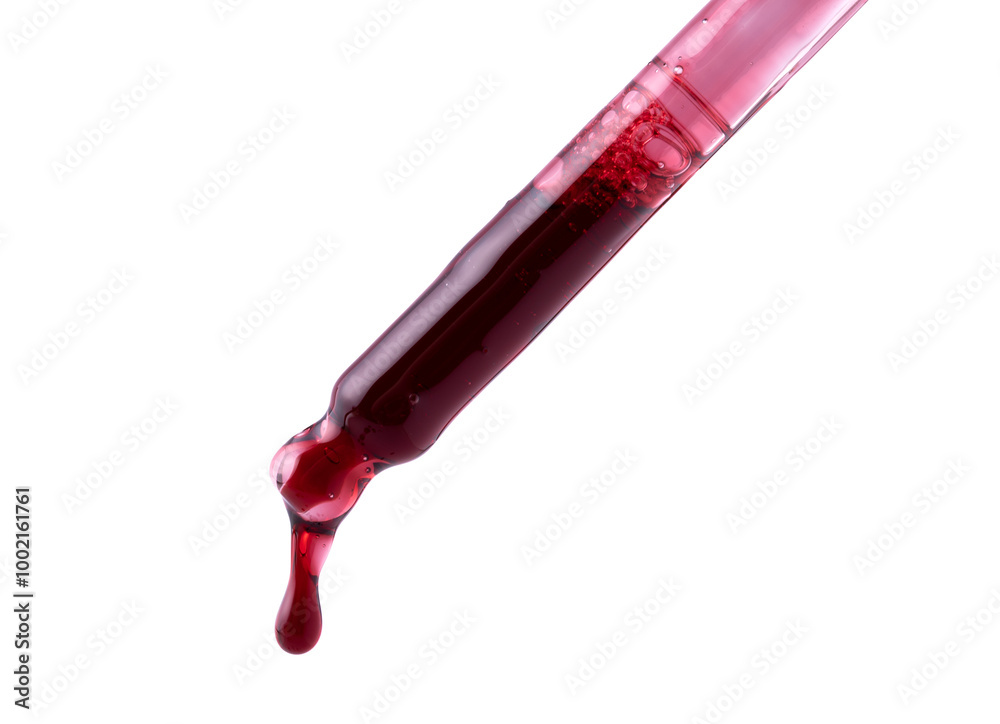 serum pipette with a falling drop on white background serum pipette with a falling drop on white background
