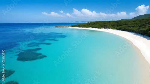 beach and blue sky