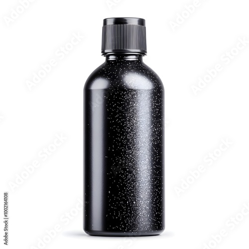 Macro Dark Color Spray Paint Abstract on White Background