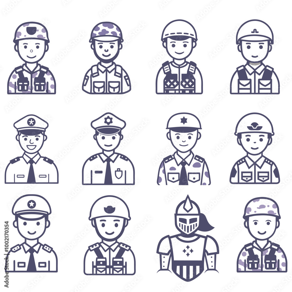 Army, solider, police, warrior, knight, real heroes set Army, solider, police, warrior, knight, real heroes set