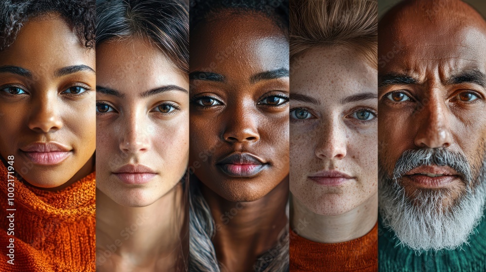 A collage of portraits of people from different ethnic backgrounds, representing the diversity of people worldwide. A collage of portraits of people from different ethnic backgrounds, representing the diversity of people worldwide.