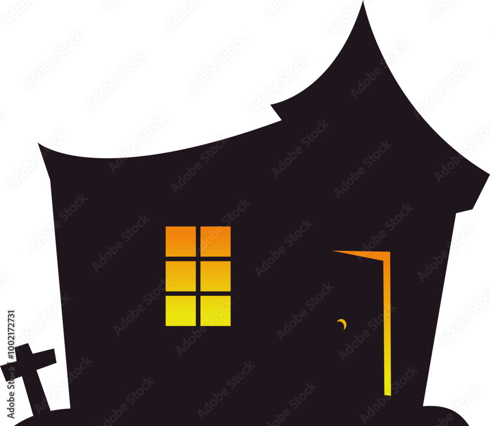 Fototapeta premium Halloween Spooky House
