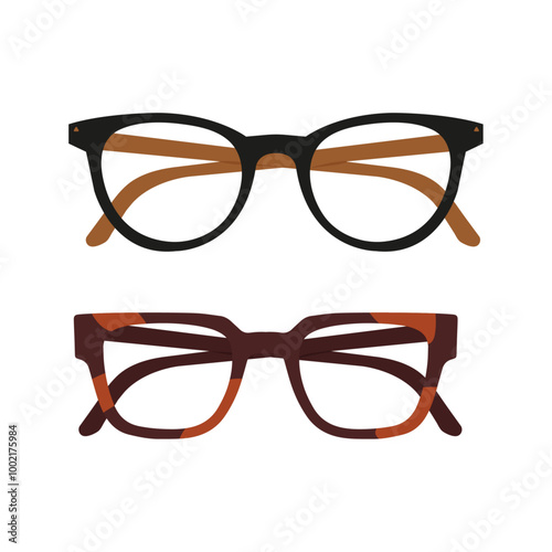 vector illustration of Classic Eyewear Frames