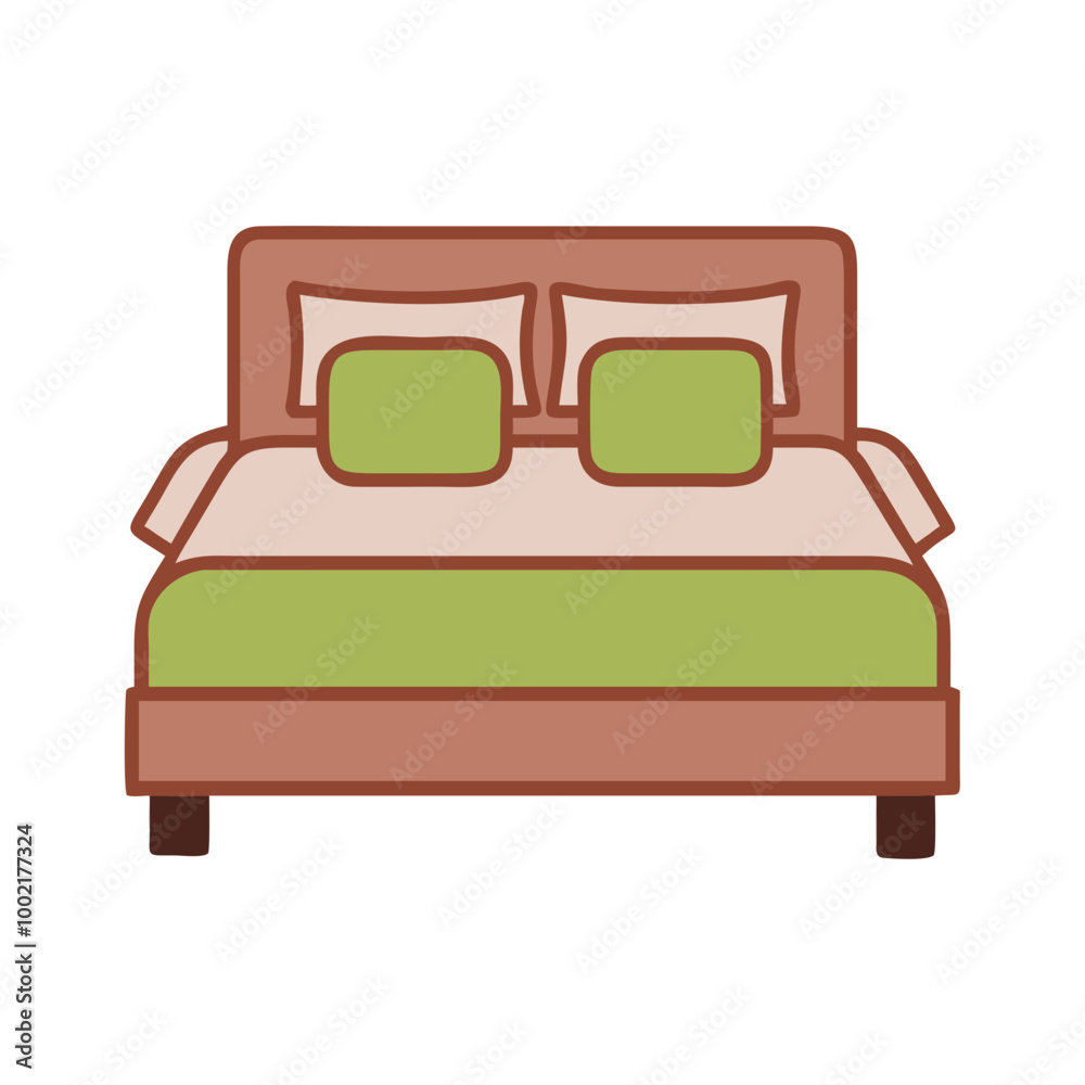 Elegant Double Bed with Fluffy Pillows and Minimalist Nightstands in Stylish Bedroom Decor
Elegant Double Bed with Fluffy Pillows and Minimalist Nightstands in Stylish Bedroom Decor