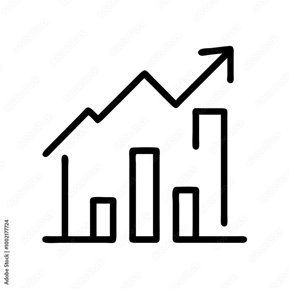 Engaging Vector Illustration of a Bar Chart with House Icon and Upward Arrows
Engaging Vector Illustration of a Bar Chart with House Icon and Upward Arrows
