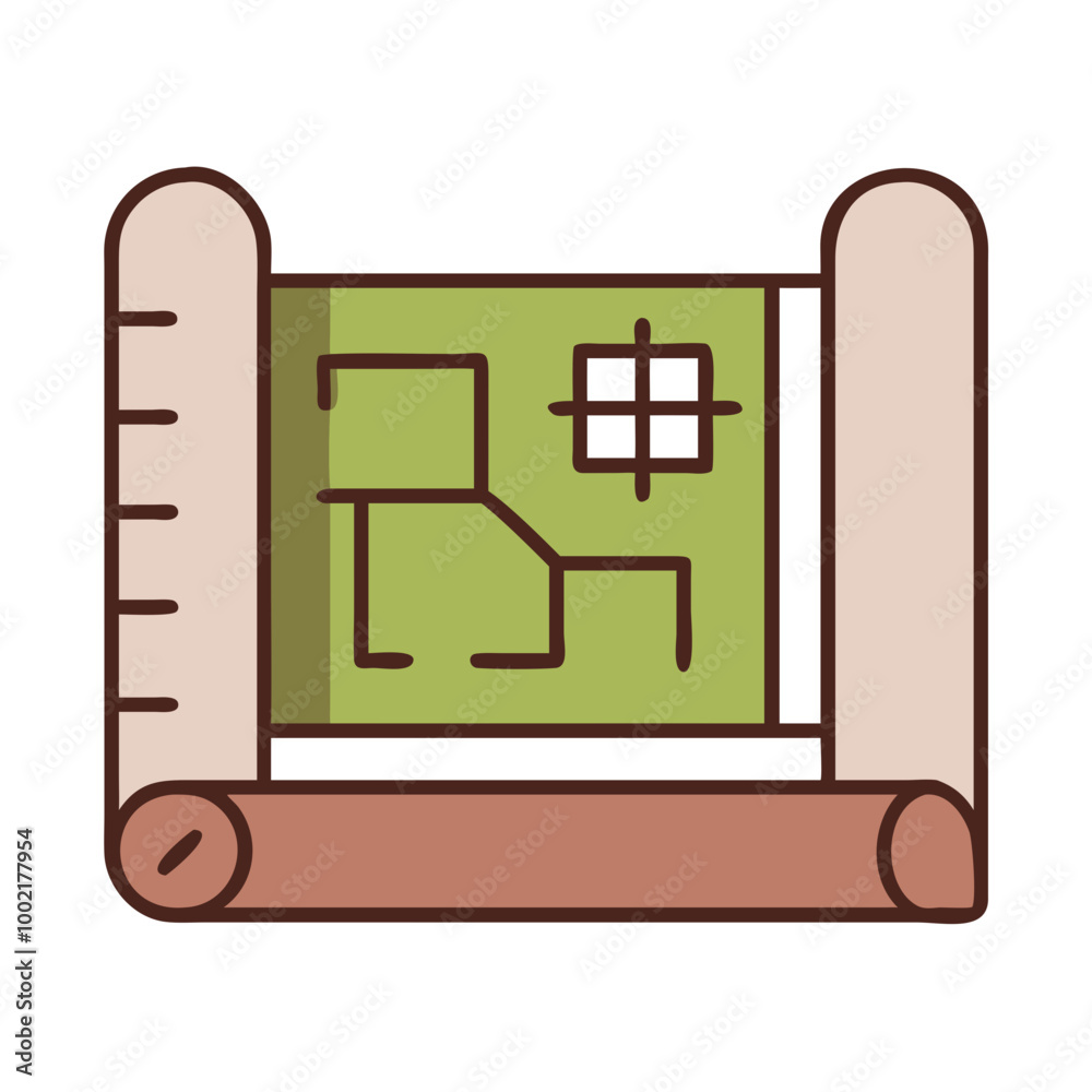 rolledout blueprint showcasing stunning house floor plan in vector style illustration
rolledout blueprint showcasing stunning house floor plan in vector style illustration