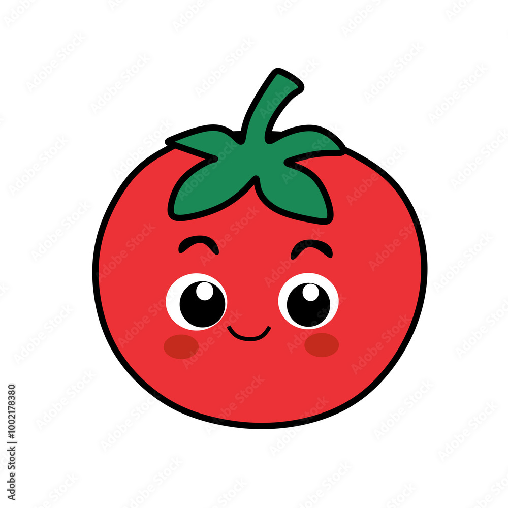 Obraz premium cute tomato plants vector illustration