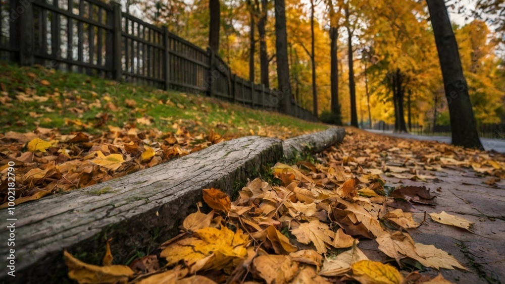 autumn leaves in the park autumn leaves in the park
