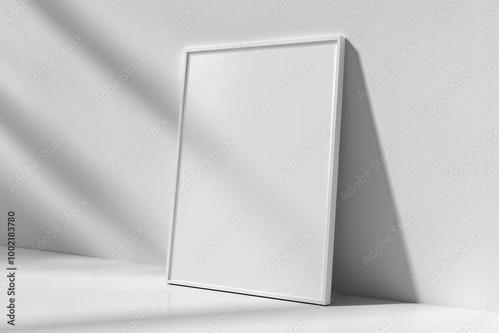 A3 Poster Mockup on White Background created with Generative AI A3 Poster Mockup on White Background created with Generative AI