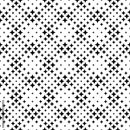 Seamless star pattern background - geometrical vector graphic design