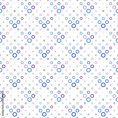Ring pattern background - geometrical colorful vector graphic design from circles