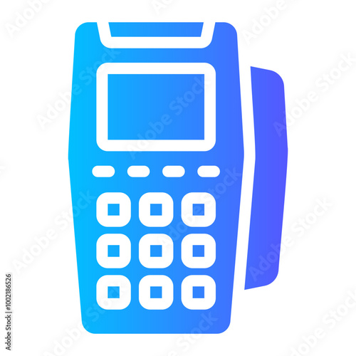 card machine Gradient icon