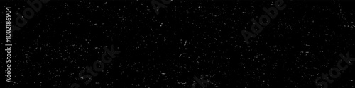 Dusty grain particles background black color. Grunge speckles, fibers, flecks, specks, scratches wallpaper vector