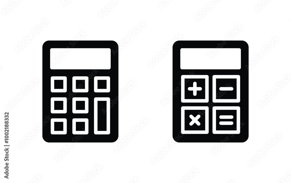 Calculator icon vector, Calculator sign vector Calculator icon vector, Calculator sign vector