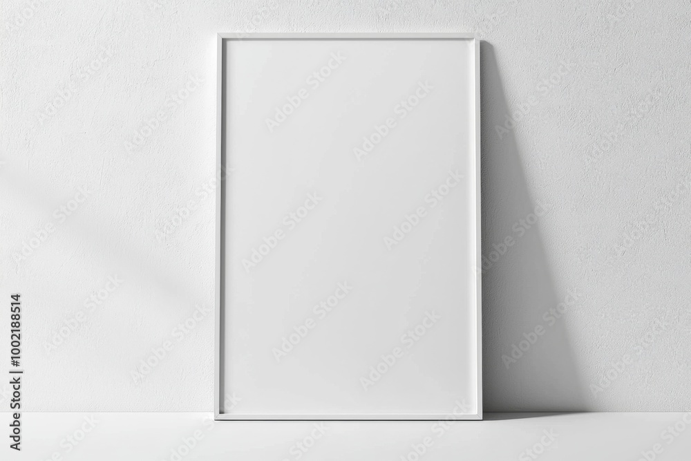 A3 Poster Mockup on White Background created with Generative AI A3 Poster Mockup on White Background created with Generative AI