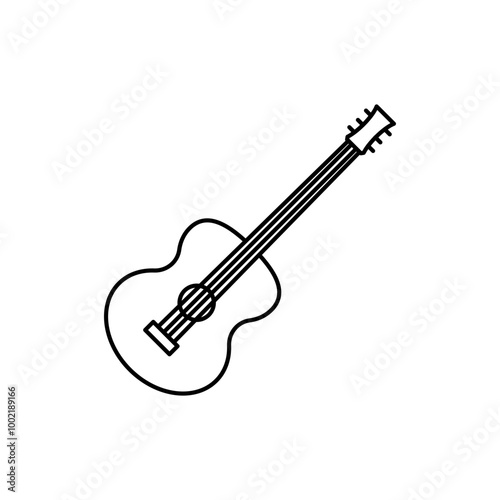 Classical acoustic guitar icon