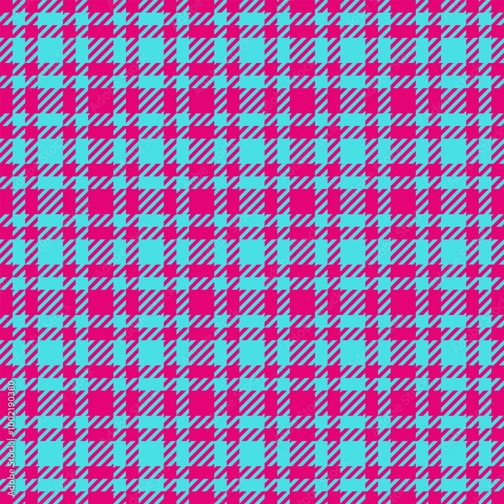 Newborn seamless background textile, spanish plaid tartan check. Purity texture vector fabric pattern in pink and cyan colors. Newborn seamless background textile, spanish plaid tartan check. Purity texture vector fabric pattern in pink and cyan colors.
