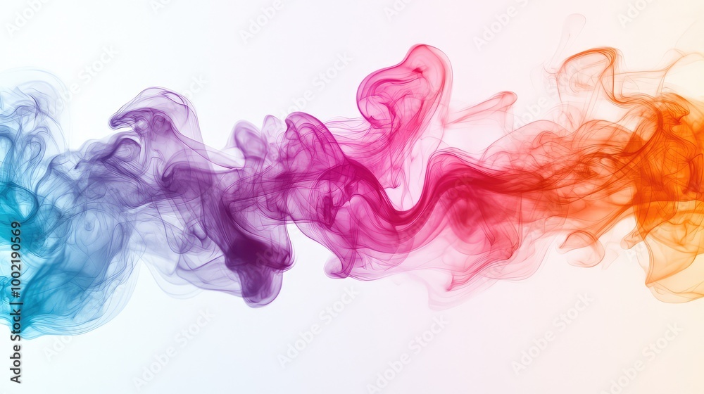 Vibrant Colored Smoke on White Background - Dynamic and Eye-Catching Abstract Design for Creative Projects and Digital Art Vibrant Colored Smoke on White Background - Dynamic and Eye-Catching Abstract Design for Creative Projects and Digital Art
