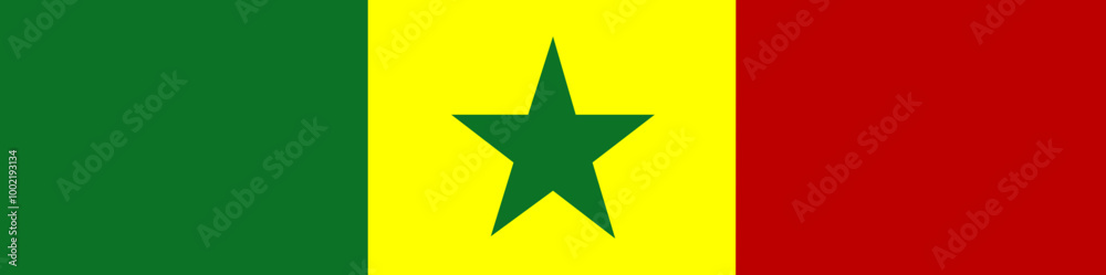 Obraz premium Senegalese Flag Design