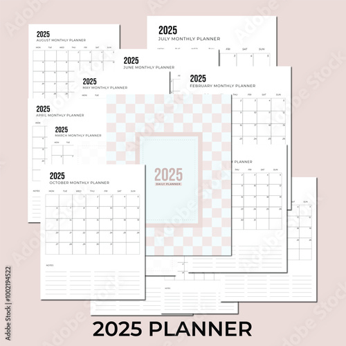 2025 planner , journal and tracker