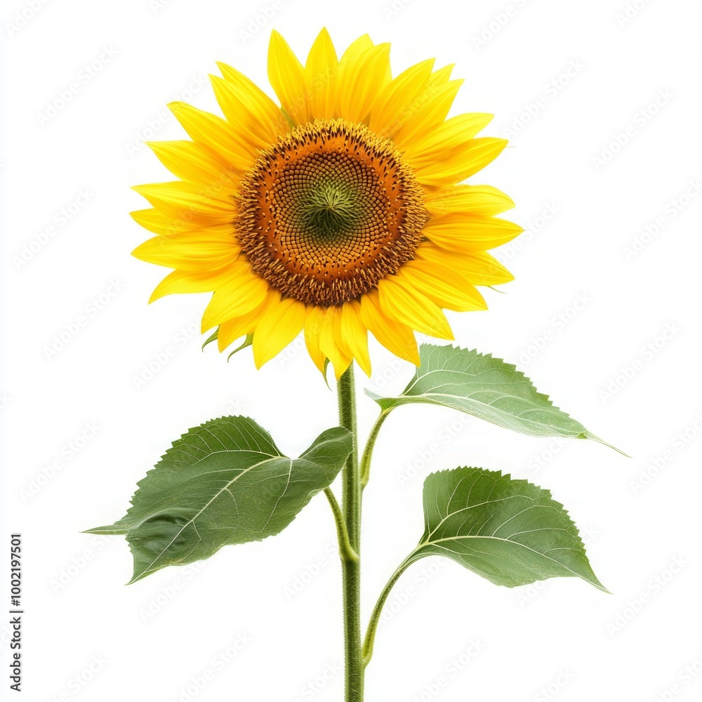 Fototapeta premium sunflower isolated on white background