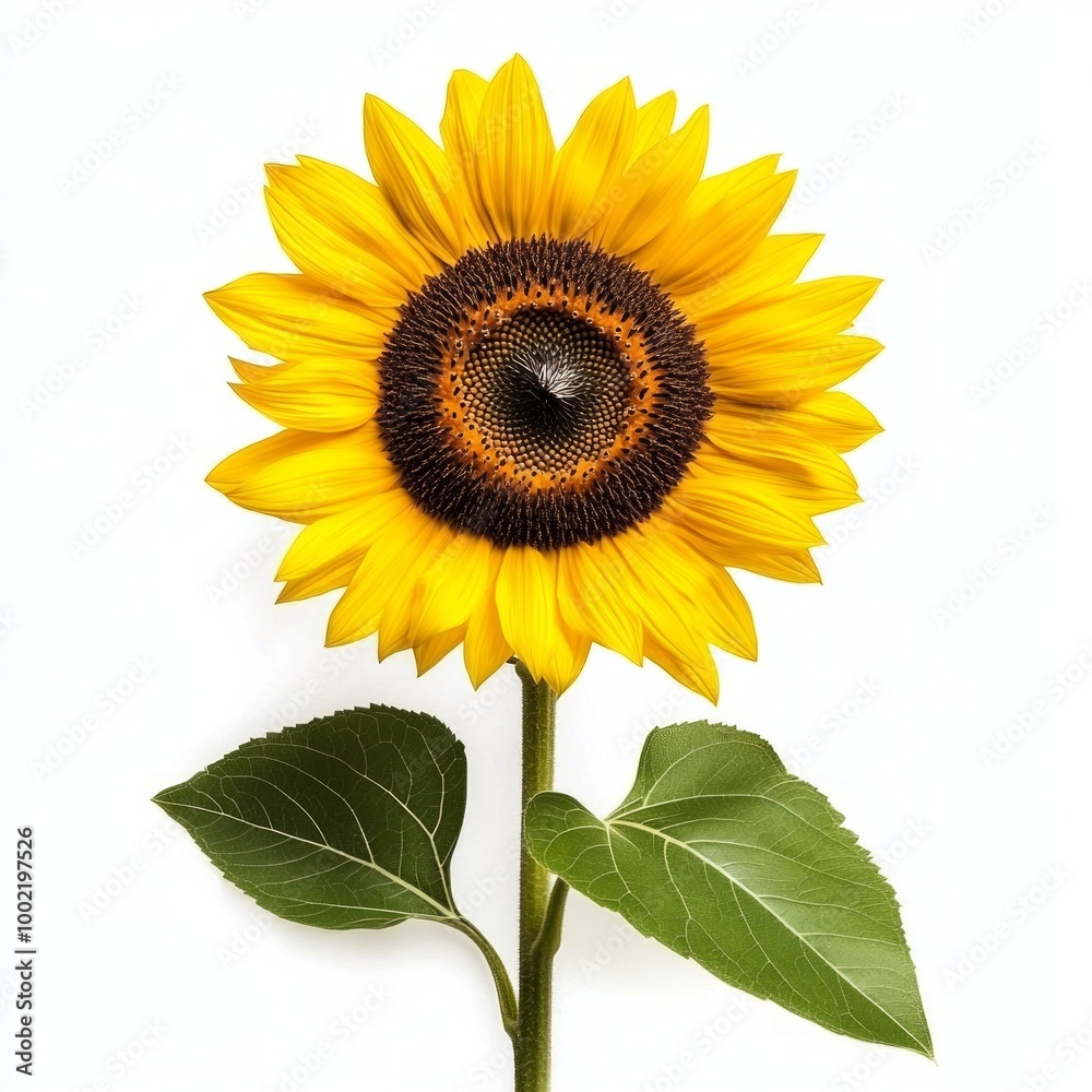 Obraz premium sunflower isolated on white background