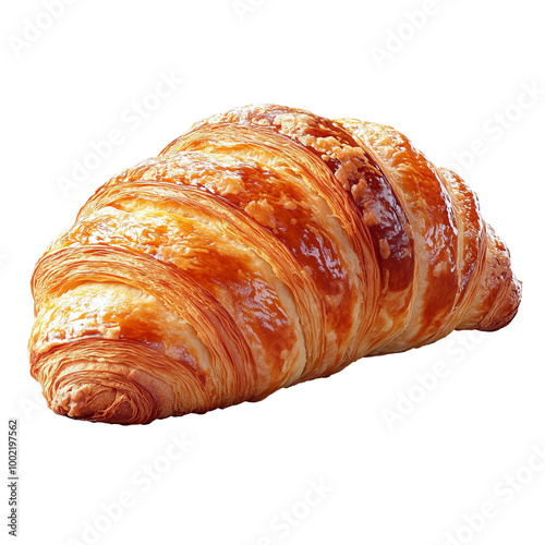 Golden Baked Croissant