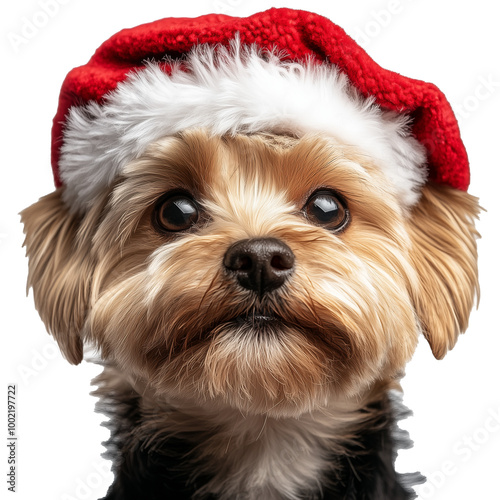 Christmas Puppy with Hat