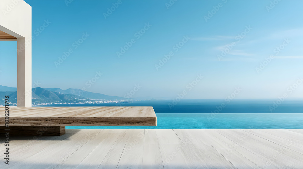A serene view of a modern infinity pool with a stunning ocean backdrop, ideal for relaxation and luxury lifestyle imagery. A serene view of a modern infinity pool with a stunning ocean backdrop, ideal for relaxation and luxury lifestyle imagery.
