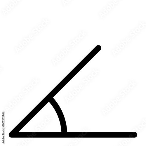 Acute angle icon