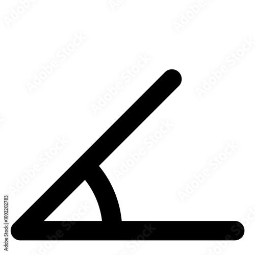 Acute angle icon