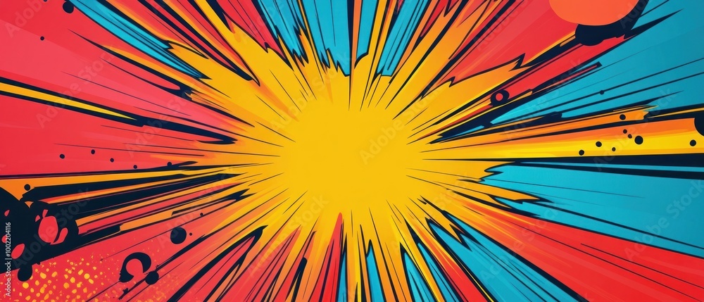 Abstract Comic Book Explosion Abstract Comic Book Explosion
