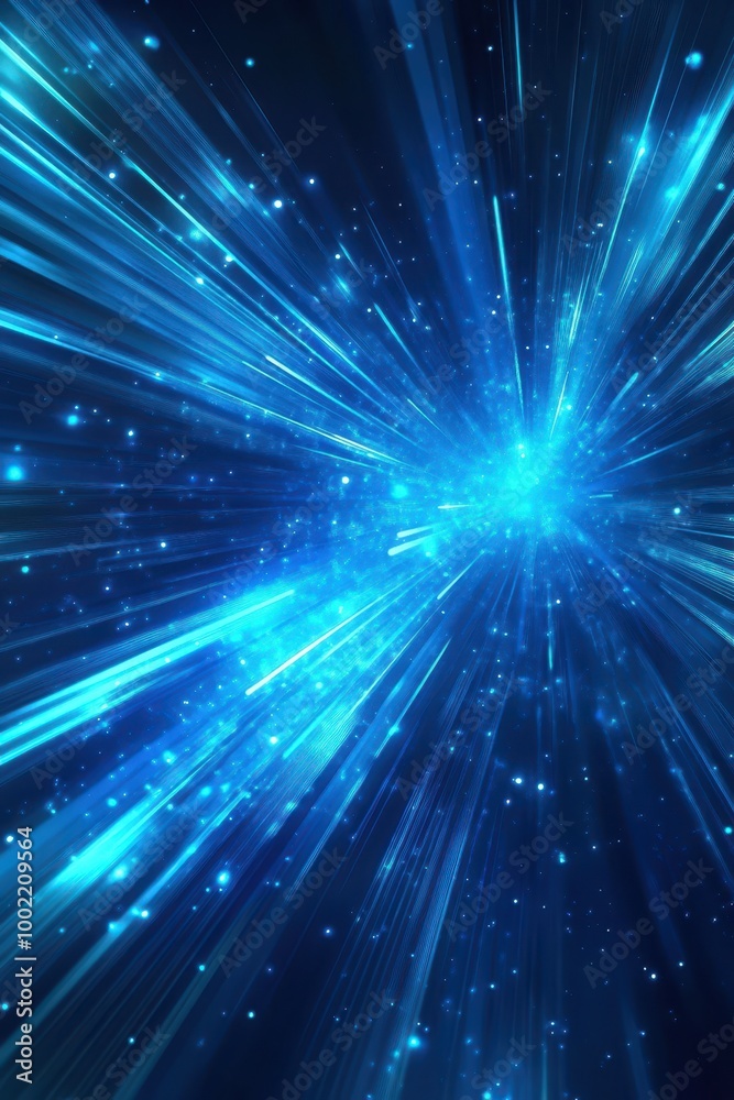 Dynamic Blue Light Streaks and Particles Creating a Futuristic and Energetic Abstract Background Dynamic Blue Light Streaks and Particles Creating a Futuristic and Energetic Abstract Background