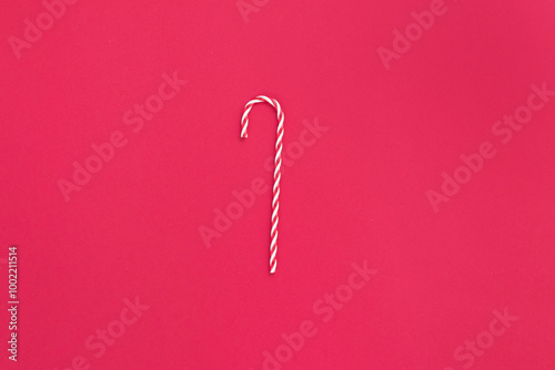 Red and white Christmas candy cane ornament, decorative ornaments
